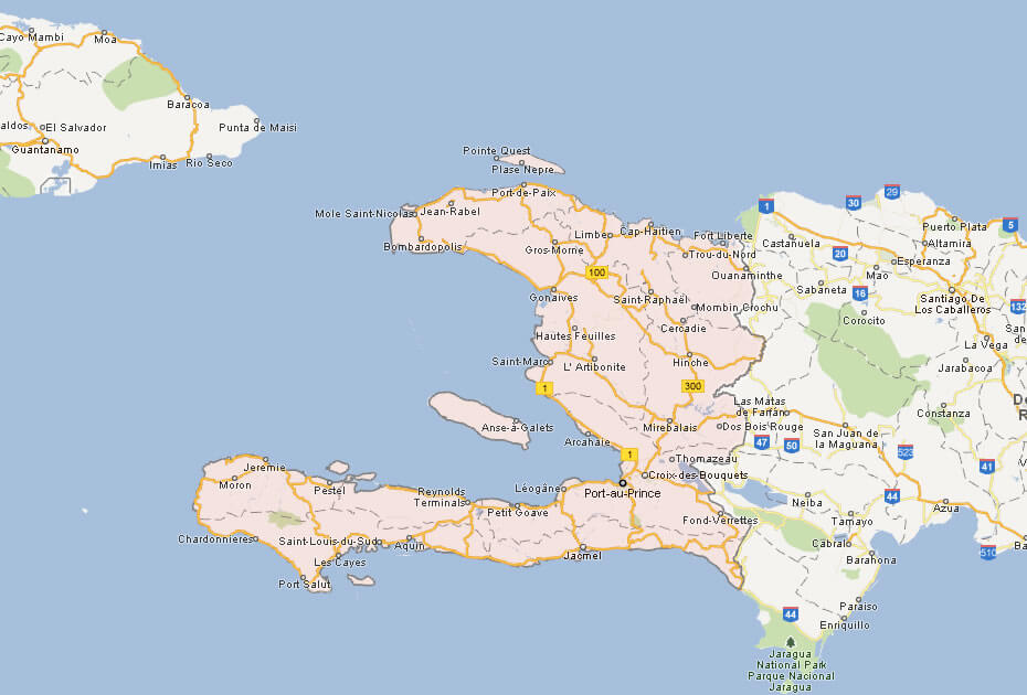 Country karte von Haiti